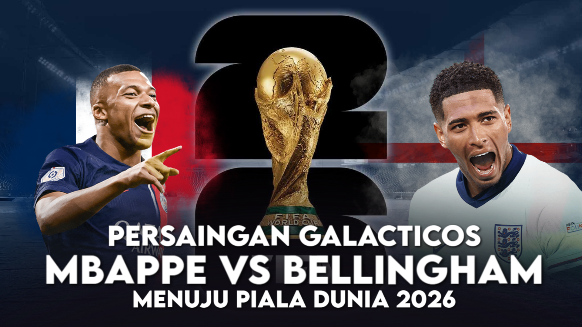 Kylian Mbappe vs Jude Bellingham: Persaingan Rebut Takhta Raja Piala Dunia 2026